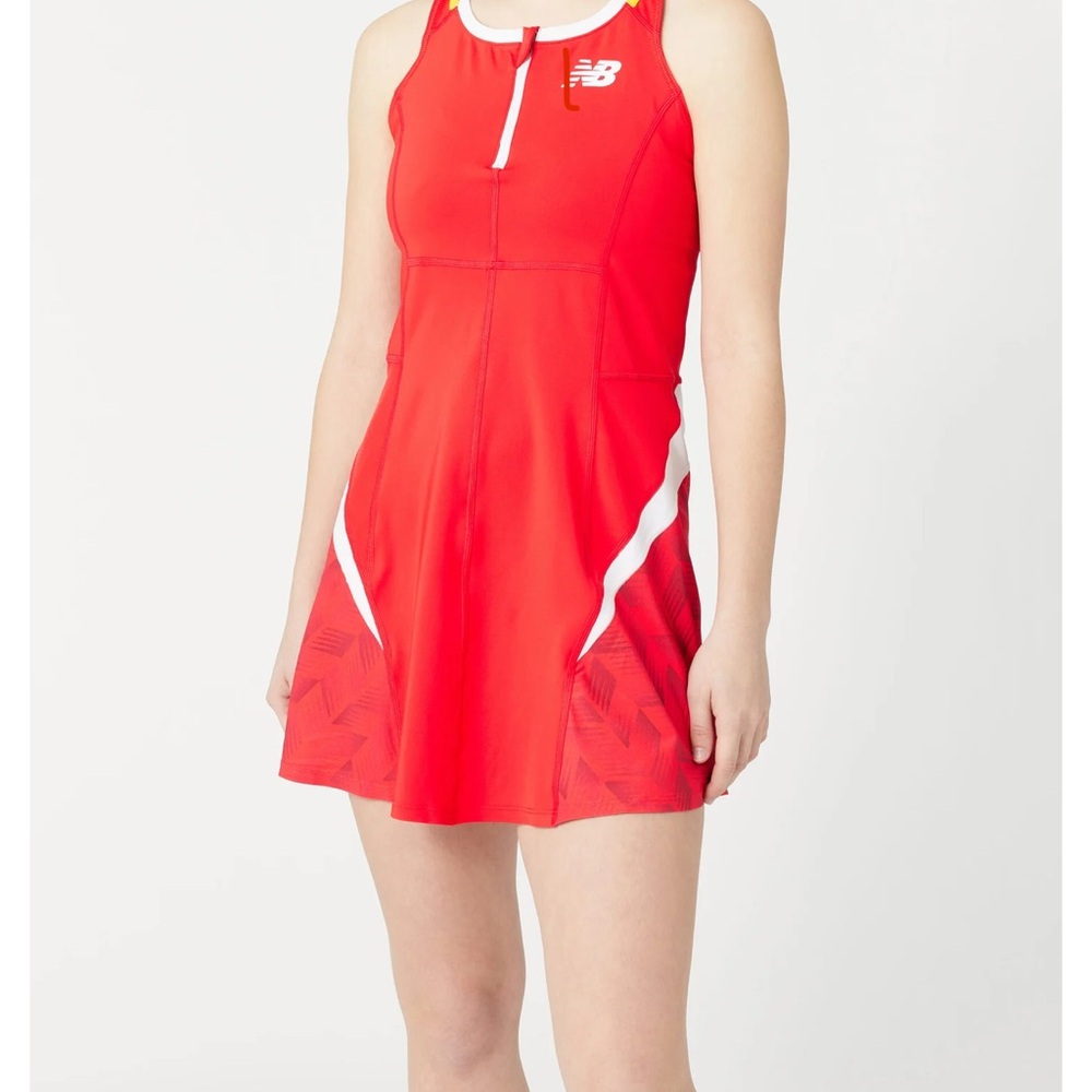 New Balance Red and White Tennis  Dress. Excellent Condition. Women’s size small